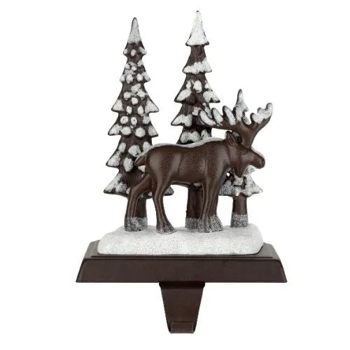 Support à bas de Noël en métal - Orignal
