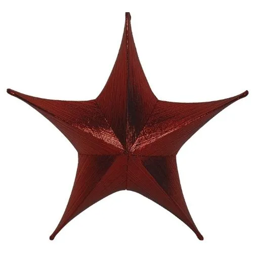 Étoile en tissu 3D Rouge