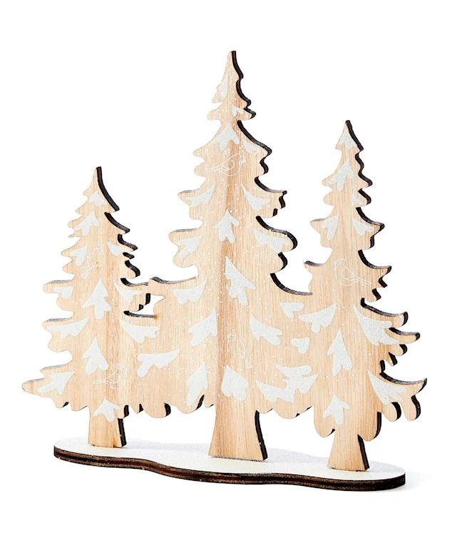 Décoration en bois "Sapins"