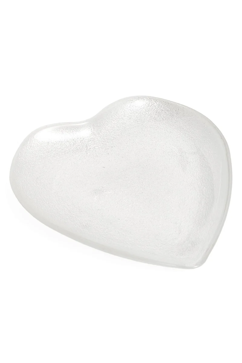 Décoration de coeur en verre