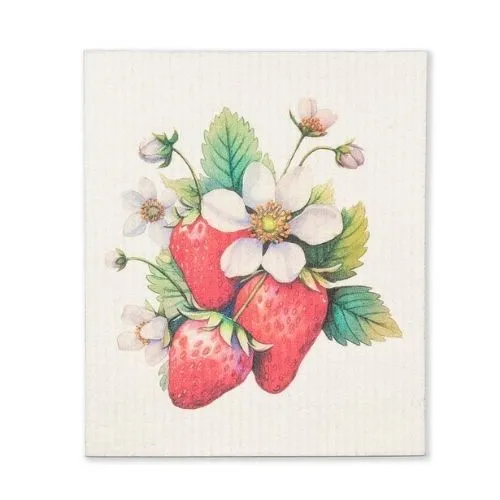 Serviette biodégradable Fraises