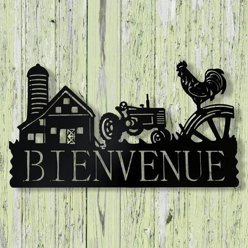 Décoration murale "Bienvenue"