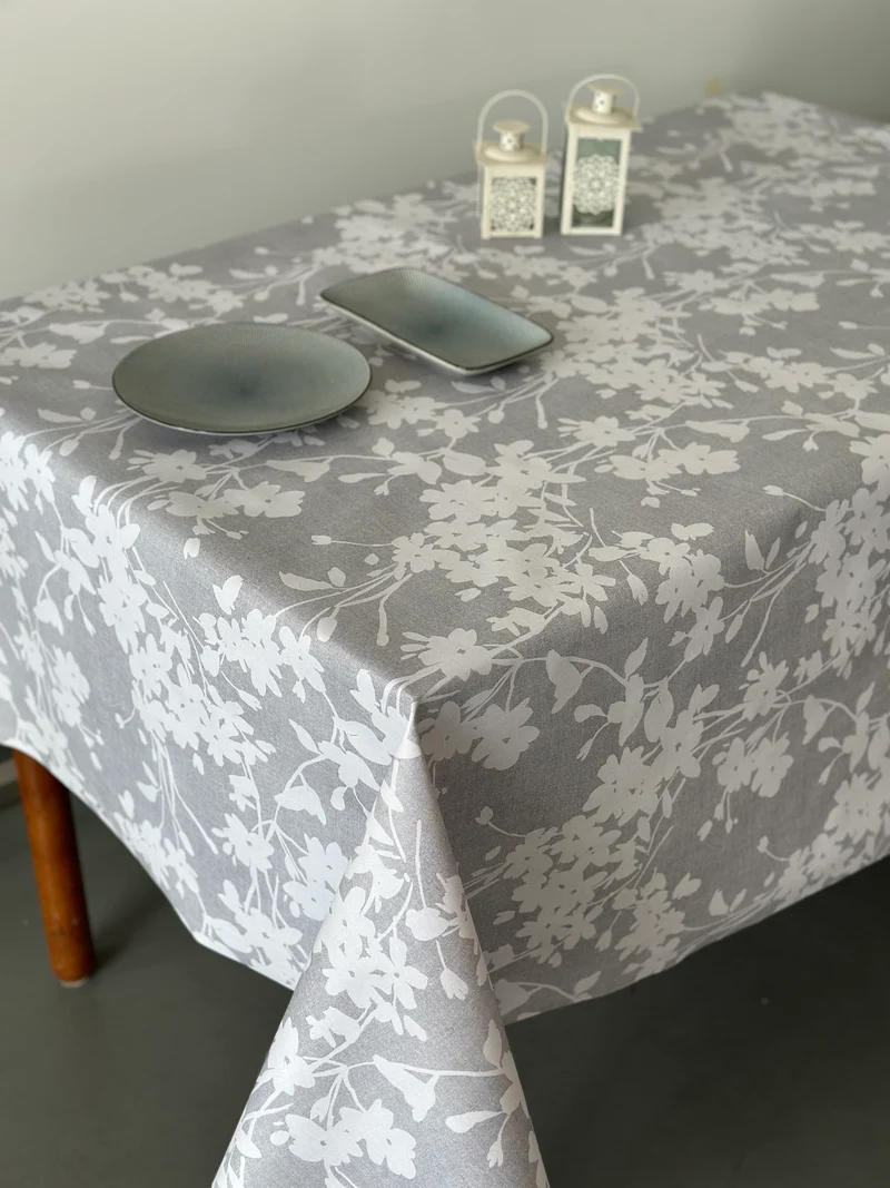Nappe en vinyle "Amable" grise