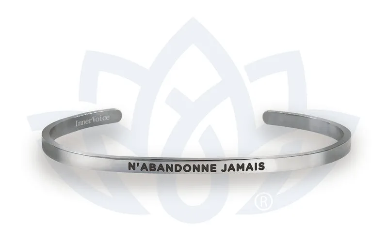 Bracelet Voix intérieure "N'abandonne jamais"