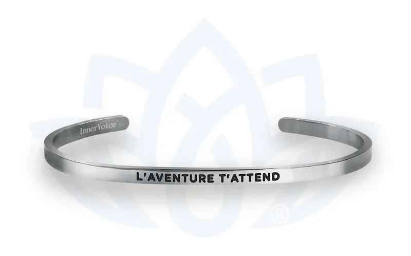 Bracelet Voix intérieure "L'aventure t'attend"