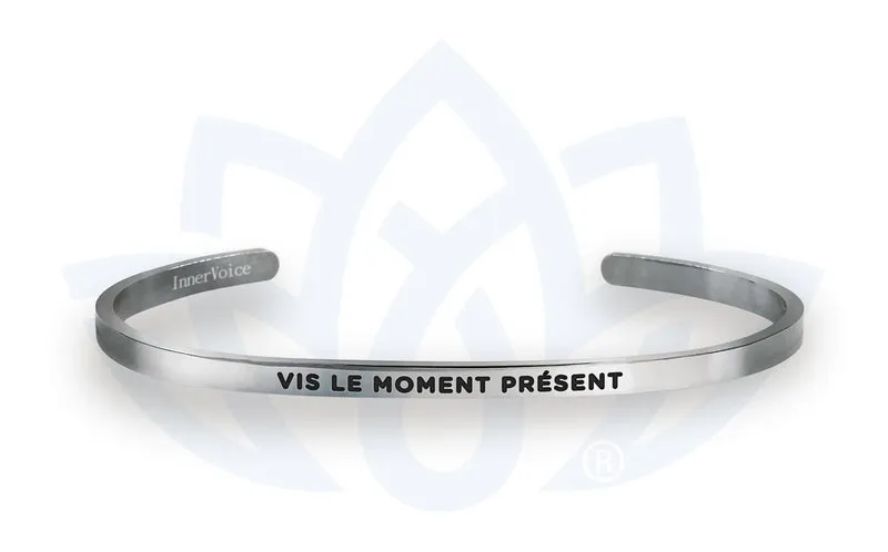Bracelet Voix intérieure "Vis le moment présent"