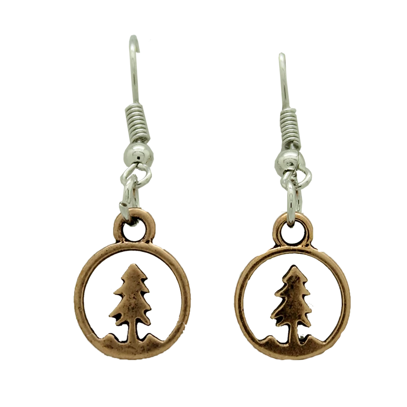 Boucles d'oreilles arbre