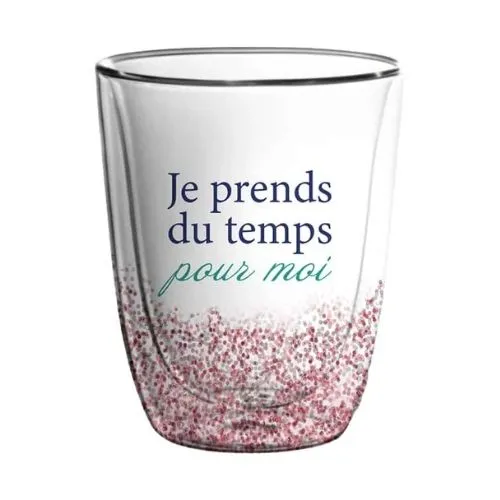 Verre "Je prends du temps pour moi" - Chantal Lacroix