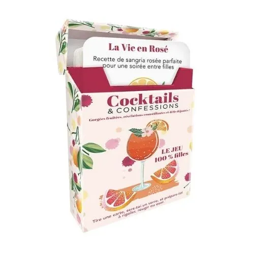 Jeu de cartes "Cocktails et Confessions" - Chantal Lacroix