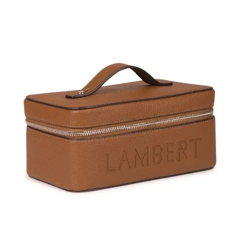 Trousse de maquillage brune Le Shelly - Lambert