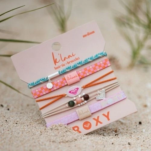 Bracelets et attaches cheveux "Roxy" rose – KLANI
