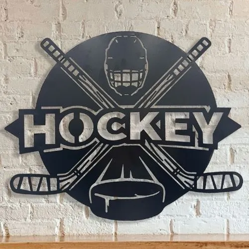 Art mural en métal – Hockey