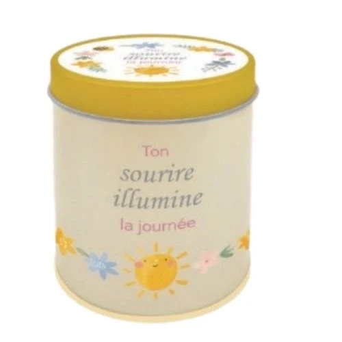Bougie "Ton sourire illumine la journée"