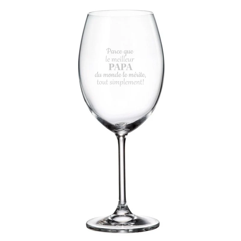 Coupe à vin – Meilleur papa du monde