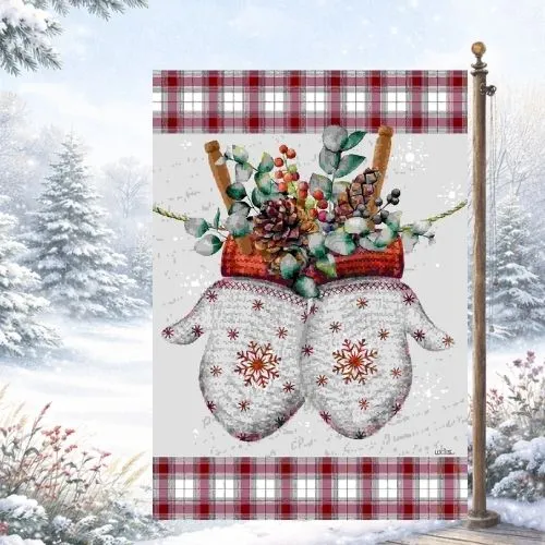 Drapeau décoratif "Mitaine d'hiver"
