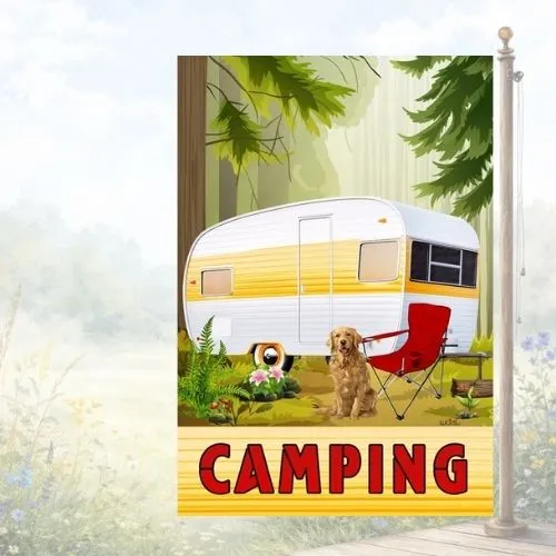 Drapeau décoratif "Camping sauvage"