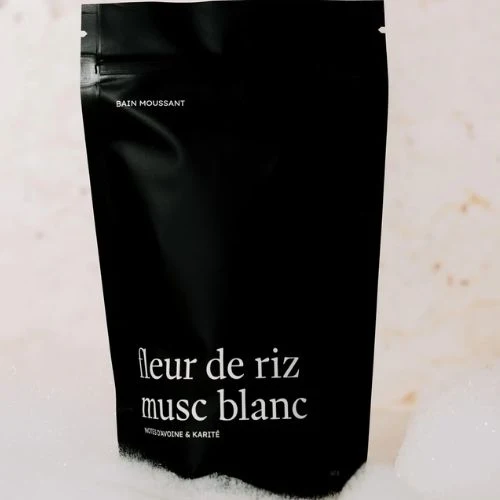 MARÉE CHANDELLE Bain moussant "Fleur de riz musc blanc"