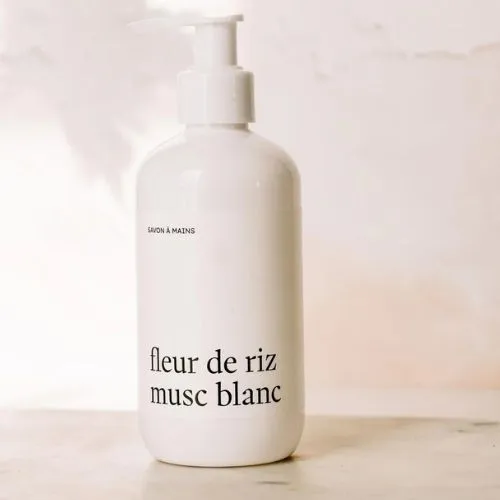 MARÉE CHANDELLE Savon à mains "Fleur de riz musc blanc"
