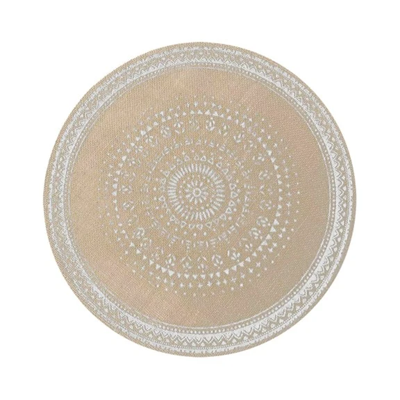 Napperon contour blanc