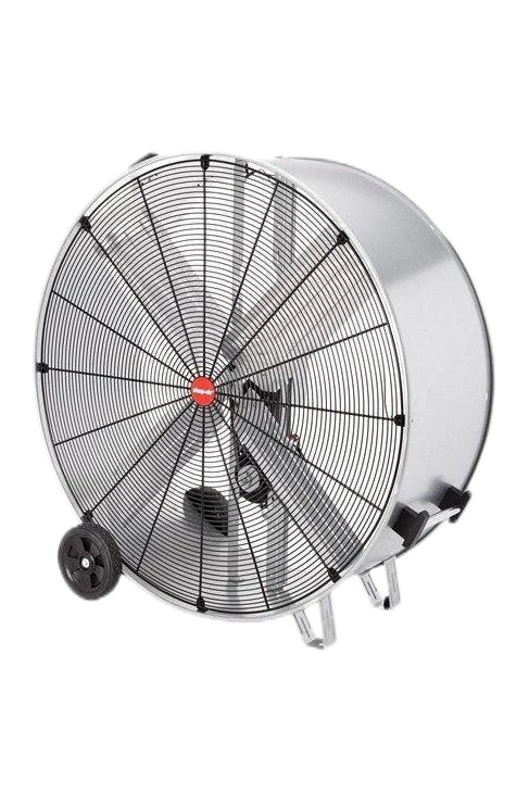 Ventilateur tambour en acier galvanisé à entraînement par courroie