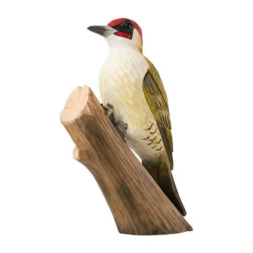 PIC VERT - OISEAU EN BOIS REALISE A LA MAIN