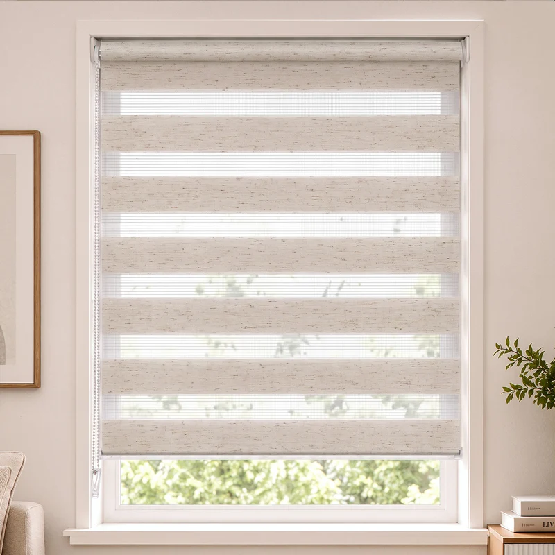 Store enrouleur jour nuit double 80x150cm Lin