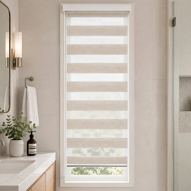 Store enrouleur jour nuit double 50x150cm Lin