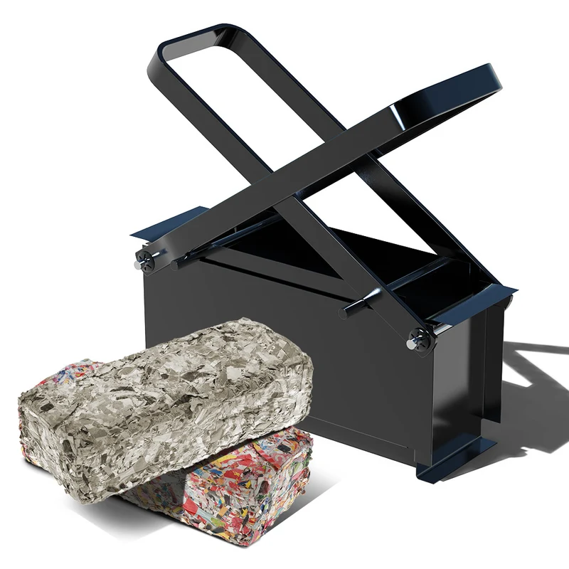 Presse briquette de papier compacteur en acier noir