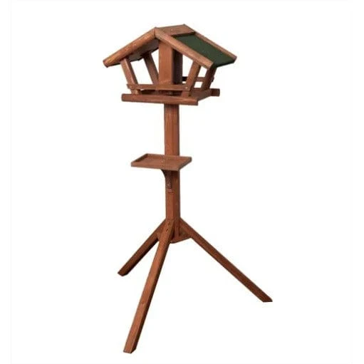 Mangeoire pour oiseaux du jardin avec support en Bois