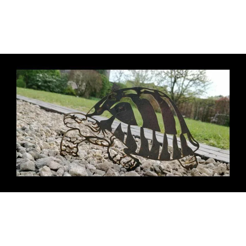 Tortue - Silhouette en acier corten