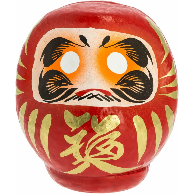 Daruma Traditionnel Rouge 11 cm - Chance