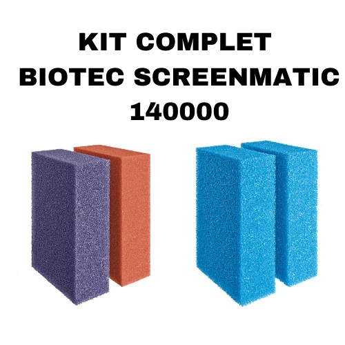 Kit complet de mousses de remplacement pour Biotec Screenmatic 140000