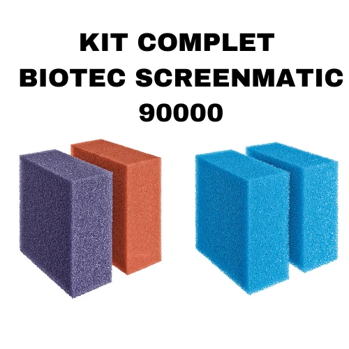Kit complet de mousses de remplacement pour Biotec Screenmatic 90000