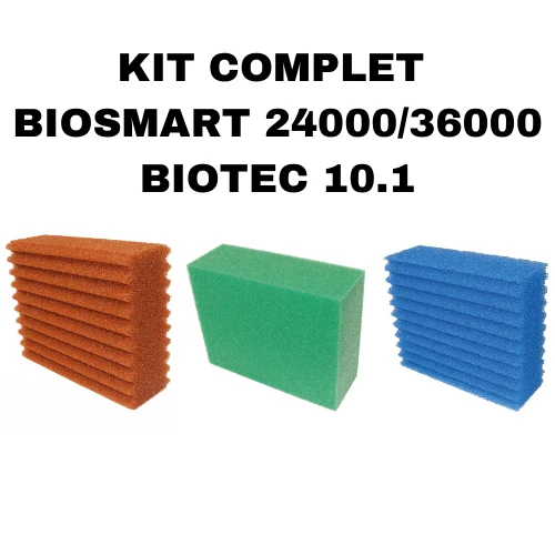 Kit complet de mousses de remplacement pour BioSmart 24000/36000 & Biotec 10.1