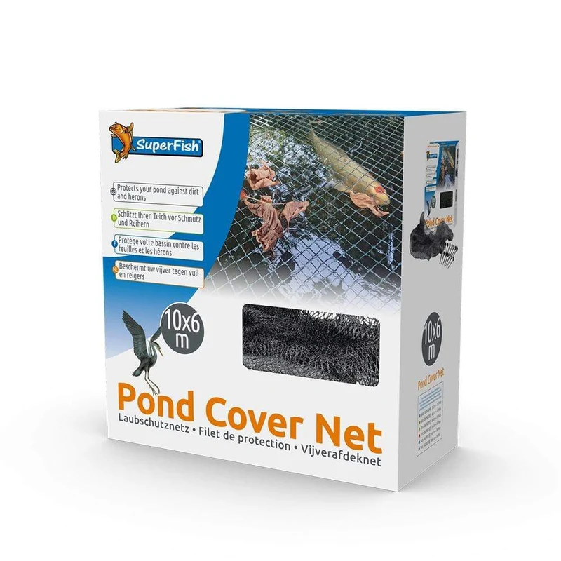 Pond Cover Net - Filet de protection 10 x 6 m + 24 piquets - Superfish