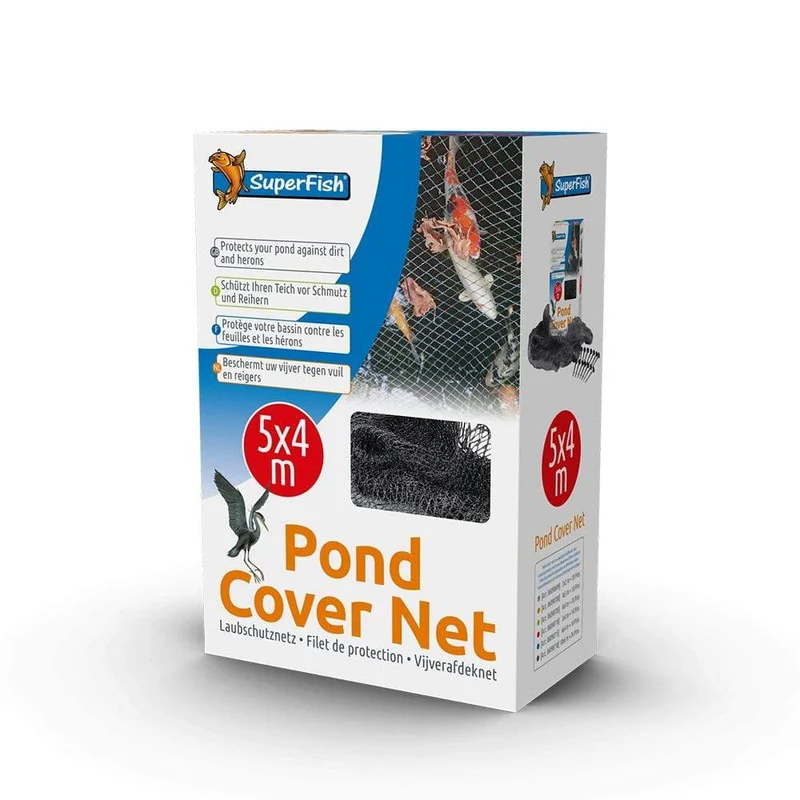 Pond Cover Net - Filet de protection 5 x 4 m + 14 piquets - Superfish