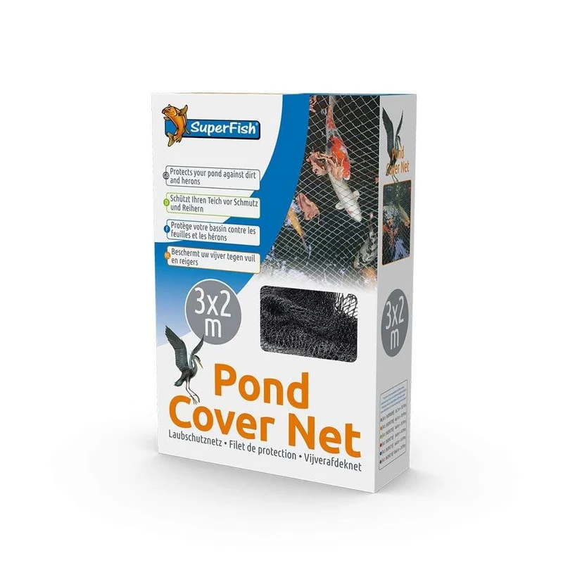 Pond Cover Net - Filet de protection 3 x 2 m + 10 piquets - Superfish