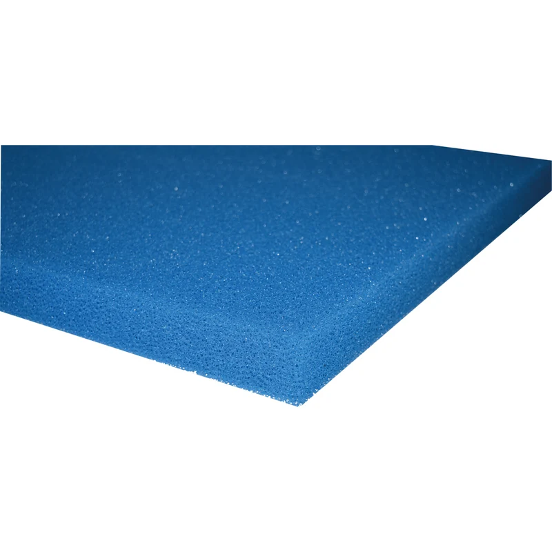 Mousse de filtration bleu 100 x 100 x 5CM - Large maille