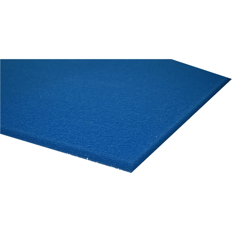 Mousse de filtration bleu 100 x 100 x 2CM - Large maille