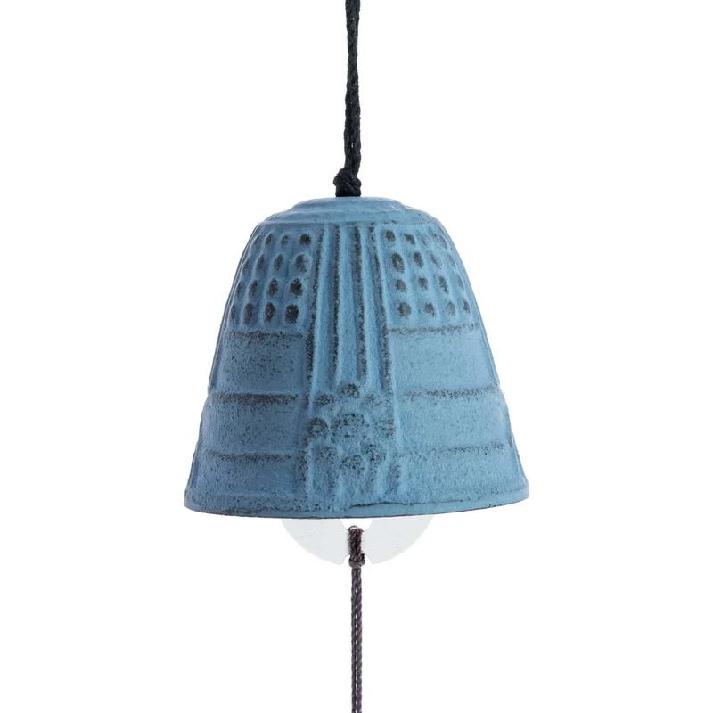 Cloche Feng Shui Iwachu Bleu Clair 4,5 cm