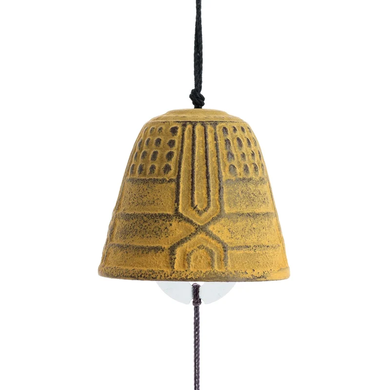 Cloche Feng Shui Furin Iwachu Jaune 4,5cm - Cloche traditionnelle Japonaise