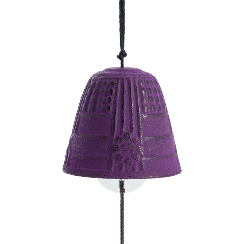 Cloche Feng Shui Furin Iwachu Pourpre 4,5 cm