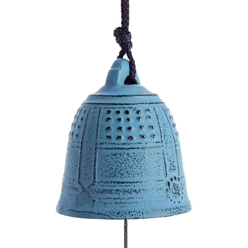 Cloche Feng Shui Furin Iwachu Bleu Clair 5,5 cm