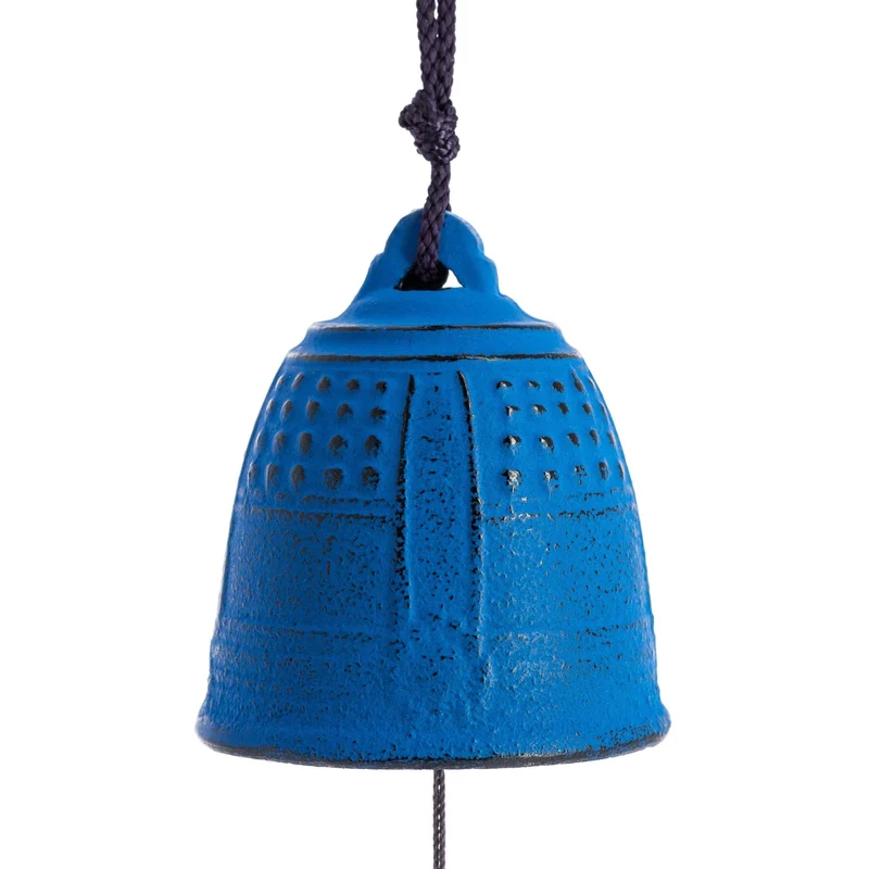 Cloche Feng Shui Furin Iwachu Bleue 5,5 cm