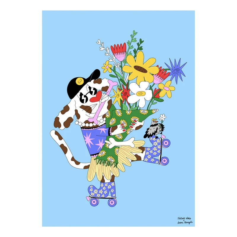 Lámina Decorativa A4 – Sunday, Ilustración de Juani Bengali - Nature Vibes