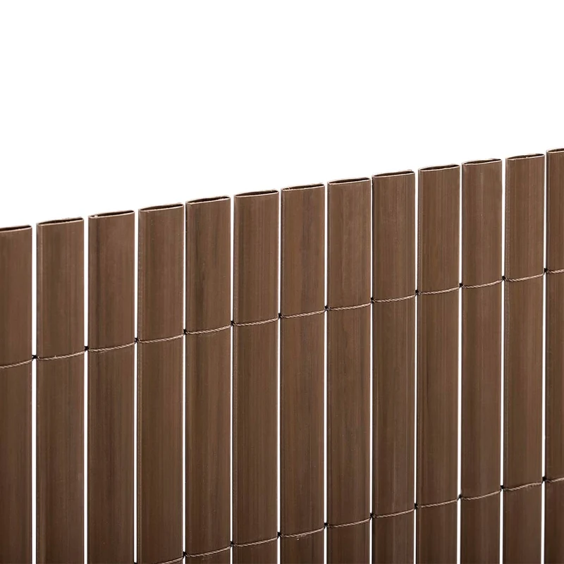 Canisse PVC Essential Recycane 20mm Marron - Clôture Écologique 2x3 M / Multicolore