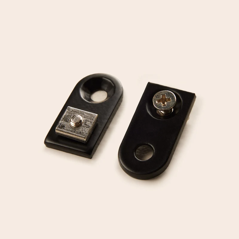 Lot de 2 supports plats RAYIA noir mat