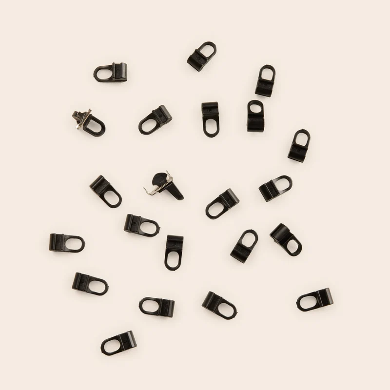Lot de 20+2 galets RAYIA noir mat