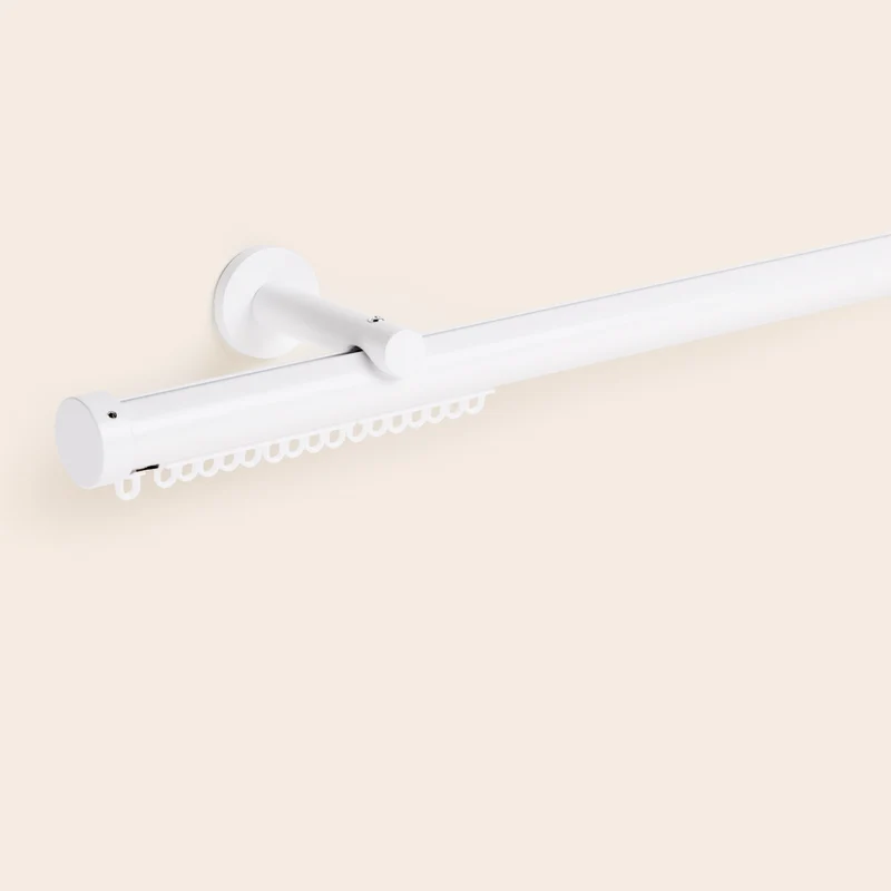 Kit tringle rail RAYIA blanc mat