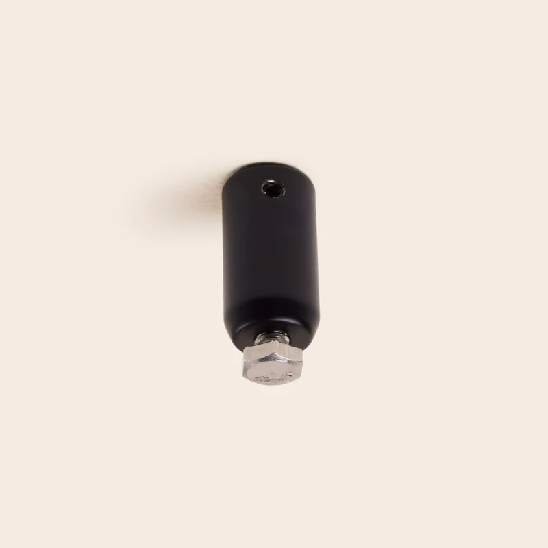 Support plafond déporté RAYIA noir mat